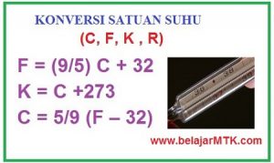 Mengkonversi Satuan Suhu Termudah