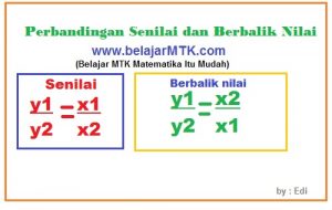 Perbandingan Senilai dan Berbalik Nilai