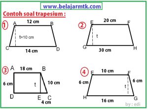 Contoh Soal Trapesium