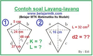 Contoh Soal Layang-Layang