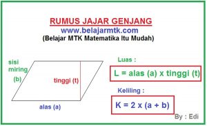 Rumus Jajar Genjang