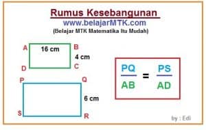 Rumus Kesebangunan dan Contoh Soalnya